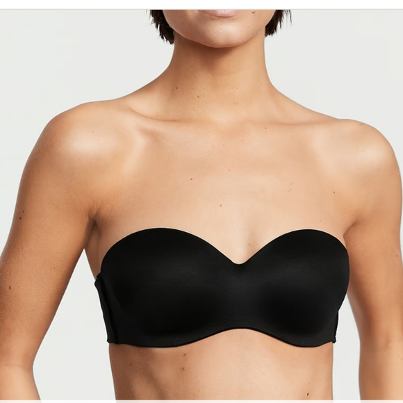 Victoria's Secret Other - NWOT Victoria secret 40D black strapless push up bra lace